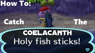 How to Catch Coelacanth Animal Crossing New Leaf [upl. by Nnylirehs116]