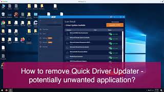 Quick Driver Updater removal instructions [upl. by Lirret561]