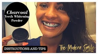 Charcoal Teeth Whitening Powder Instructions and Tips [upl. by Origra753]