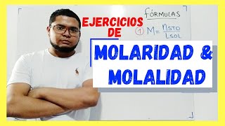 Unidades de Concentración Químicas Molaridad y Molalidad [upl. by Stander]