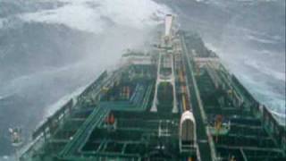 Tanker in big storm [upl. by Anotyad]