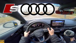 2021 Audi S5 Sportback Prestige 30L Turbo V6  POV Test Drive [upl. by Inram]