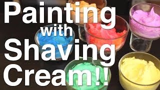 Painting with Shaving Cream Part 1 [upl. by Sydelle]