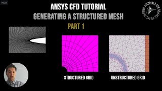 ANSYS CFD Meshing Basics How to create a Structured Face Mesh Part 1  Rocket Nosecone [upl. by Reich]