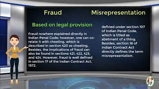 What is Difference Between Fraud amp Misrepresentation [upl. by Jestude]