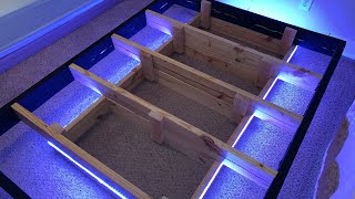 Queen Size DIY Floating Bed Frame [upl. by Elatan743]