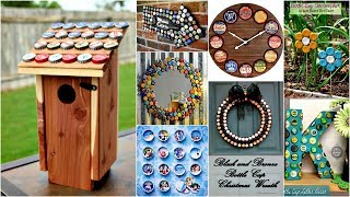 40 DIY Bottle Cap Craft Ideas with Instruction [upl. by Ahsiemaj]