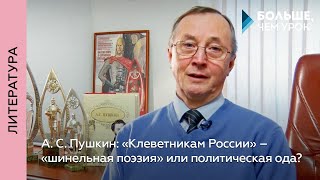 А С Пушкин «Клеветникам России» – «шинельная поэзия» или политическая ода [upl. by Yennor601]