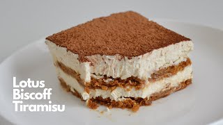 EASY LOTUS BISCOFF TIRAMISU RECIPE SPECULOOS DESERT [upl. by Hayyikaz266]