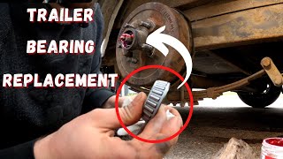 Hendrickson suspension bushing replacement on semi trailer [upl. by Nabalas]