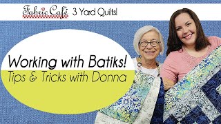 A Guide to Coordinating Batiks  3 Yard Quilts [upl. by Farrand]