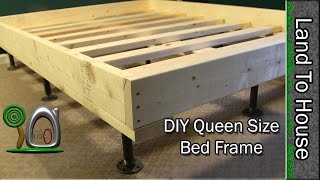 Queen Size Bed Frame DIY [upl. by Onairam]