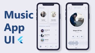 Music Player App  Flutter UI  SpeedCode [upl. by Cleavland211]