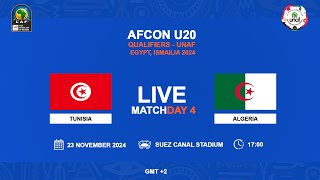 U20 AFCON 2025 Qualifiers  UNAF  TUNISIA VS ALGERIA [upl. by Arinaj573]