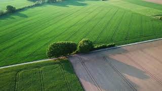 Drone Footage Agriculture Land  Aerial Views Croplands [upl. by Laspisa]