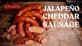 Jalapeño Cheese Sausage  Chuds BBQ [upl. by Gnek635]