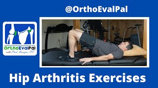 Hip Arthritis Exercises Light Strengthening [upl. by Brosine]