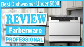 Farberware Professional FCD06ABBWHA Compact Portable Countertop Dishwasher Review [upl. by Nairrod]