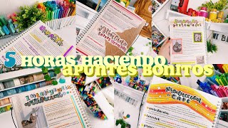 5 HORAS de APUNTES BONITOS 🌟 inspiración  nuevas ideas 💡 [upl. by Tirzah447]