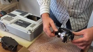 How to Replace a Projector Lamp in Projector PANASONIC PTLB60NTE [upl. by Fredette]