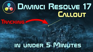 Davinci Resolve 17 Callout Tracking in Under 5 Minutes [upl. by Joletta]