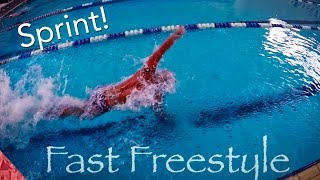 How to swim fast freestyle Sprint front crawl [upl. by Jacquelyn]