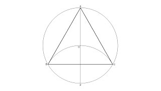 How to draw an equilateral triangle inscribed in a circle [upl. by Clance]