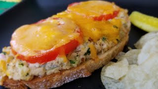 TUNA MELT  OPEN FACED CHEESY  HOW TO MAKE Step by Step [upl. by Ide]