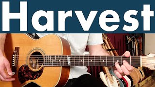 Neil Young Harvest Guitar Lesson  Tutorial  TABS [upl. by Clorinde]