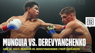 HIGHLIGHTS  Jaime Munguia vs Sergiy Derevyanchenko [upl. by Eatnad]