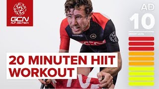 20 Minuten HIIT Workout zur effektiven Fettverbrennung  Indoor Cycling [upl. by Drain]