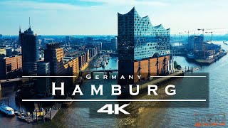 Hamburg Germany 🇩🇪  by drone 4K [upl. by Eyla962]