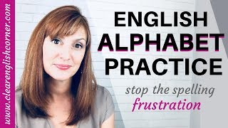 How to Say English Letters American English Alphabet Pronunciation [upl. by Arraeis]