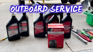 MERCURY OUTBOARD 150 ANNUAL SERVICE  HOW TO [upl. by Twila]