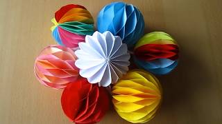 DIY DekoKugel aus Papier  Decoration ball paper [upl. by Aprilette]