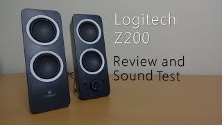 Logitech Z200 review and sound test [upl. by Odrawde76]