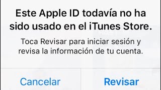 Este apple ID no ah Sido usado en iTunes Solución Paso a paso [upl. by Assi]