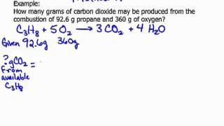 Limiting Reactant grams Method A [upl. by Adnilem761]