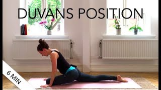 Yogapositioner för nybörjare  Duvans position  Annas yoga studio [upl. by Neehcas]