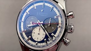 Zenith Chronomaster El Primero 03215040053C700 Zenith Watch Review [upl. by Pesvoh973]