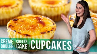 How to Make Creme Brûlée Cheesecake Cupcakes [upl. by Yensehc]