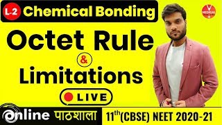 Chemical Bonding  L2  Octet Rule  Limitations  XICBSE NEET 202021  Arvind Arora [upl. by Sherurd]