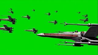 Green screen Star Wars XWing fighter Squadron [upl. by Connett405]