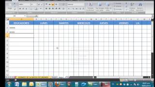 HORARIOS PARA INSTITUCIONES EDUCATIVAS EN EXCEL [upl. by Justis]