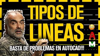 😲 TIPOS de LINEAS Autocad 😲 [upl. by Nomead528]