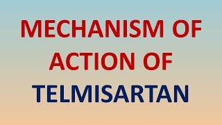 Mechanism of action of TELMISARTAN [upl. by Airdnaed]