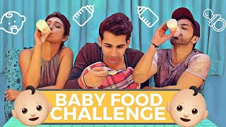 BABY FOOD Challenge  Rimorav Vlogs [upl. by Tybi]