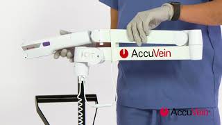 AccuVein Hands Free the HF570 Extended Reach Powered Wheeled Stand [upl. by Nimajneb468]