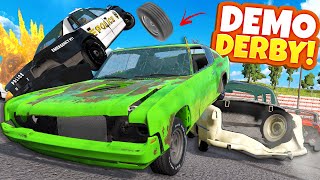 I Created CHAOS with This DEMO DERBY MOD in BeamNG Drive Crashes [upl. by Hnahym862]