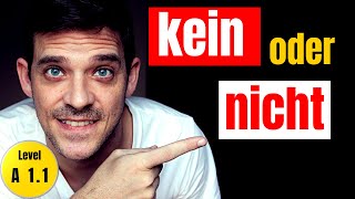 Kein vs Nicht  The difference and rules explained  YourGermanTeacher [upl. by Auqeenahs]